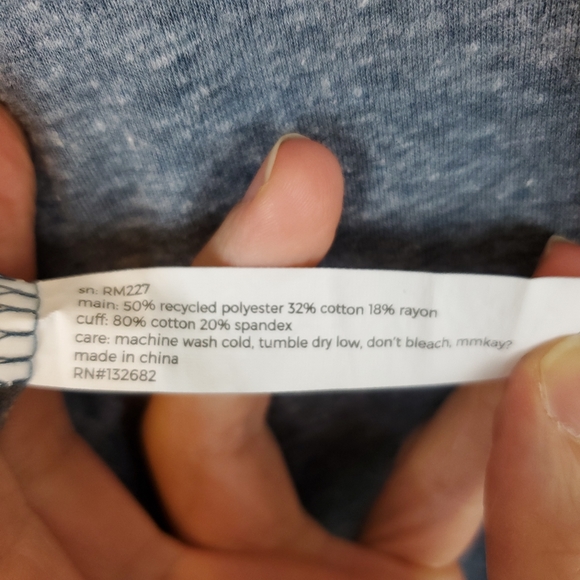 Rabbit Light Blue Remix Ringer Long Sleeve Shirt - Picture 7 of 7